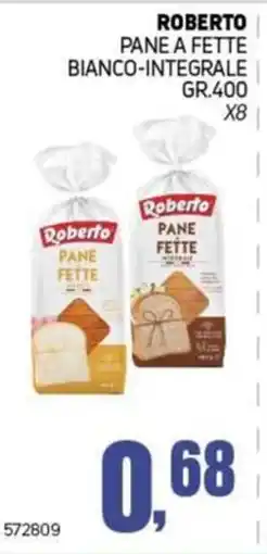 Migro Roberto Pane a fette bianco-integrale offerta