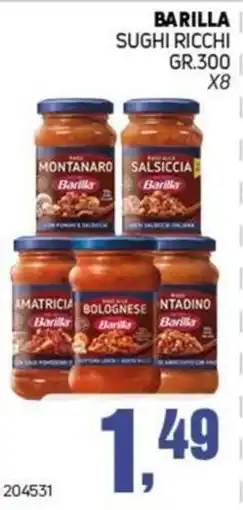 Migro Barilla sughi ricchi offerta