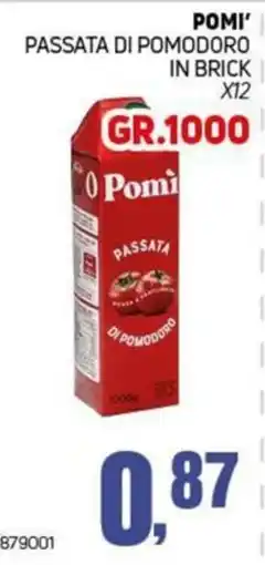 Migro Pomi' passata di pomodoro offerta