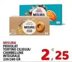 Il Centro Superstore Misura tortine ciliegia/ciambelline integrale offerta