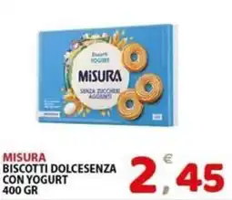 Il Centro Superstore Misura biscotti dolcesenza con yogurt offerta