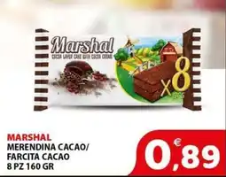 Il Centro Superstore Marshal merendina cacao offerta