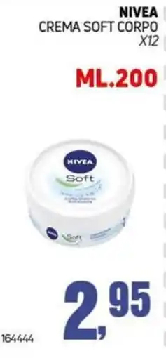 Migro Nivea crema soft corpo offerta