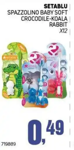 Migro Spazzolino baby soft crocodile-koala rabbit offerta