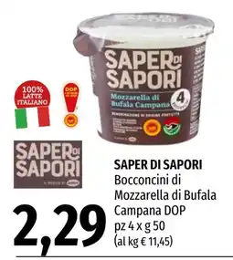 Emi Market Saper di Sapori Bocconcini di Mozzarella di Bufala Campana DOP offerta