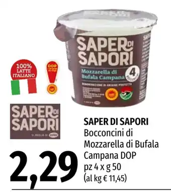 Saper di Sapori Bocconcini di Mozzarella di Bufala Campana DOP