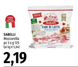 Emi Market Sabelli Mozzarella offerta
