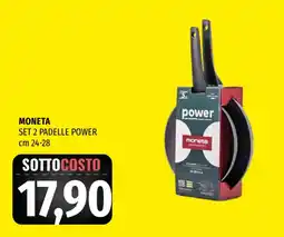 Emi Market Moneta set 2 padelle power offerta