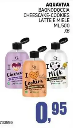 Migro Aquaviva Bagnodoccia Cheesecake-Cookies Latte e Miele offerta