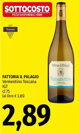 Emi Market Fattoria il Palagio Vermentino Toscana offerta