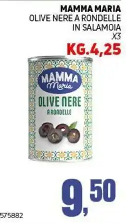 Migro Mamma Maria olive nere a rondelle offerta
