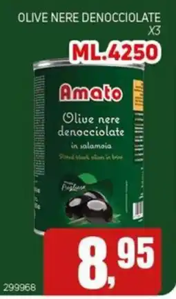 Migro Amato Olive nere denocciolate offerta