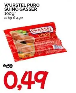 Hardis Wurstel puro suino gasser offerta