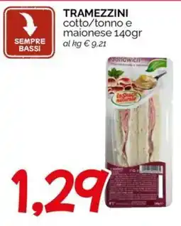 Hardis Tramezzini cotto/tonno e maionese offerta