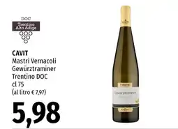 Emi Market Cavit Mastri Vernacoli Gewürztraminer offerta