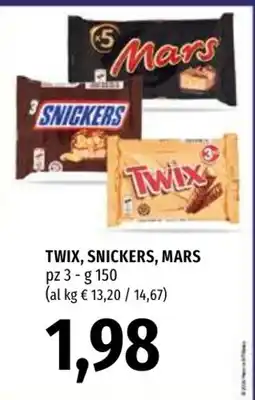 Emi Market Twix, Snickers, Mars offerta