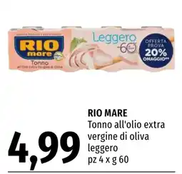Emi Market Rio mare Tonno all'olio extra vergine di oliva leggero offerta