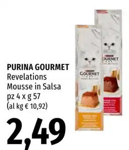 Emi Market Purina Gourmet Revelations Mousse in Salsa offerta