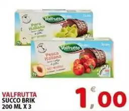 Il Centro Superstore Valfrutta succo brik offerta