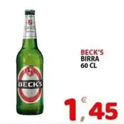 Il Centro Superstore Beck's birra offerta