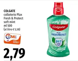 Emi Market Colgate collutorio Plax Fresh & Protect soft mint offerta