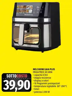 Emi Market Melchioni Gaia Plus friggitrice ad aria offerta