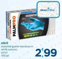 Bravo Casa Palmpro guanti monouso in nitrile azzurro offerta