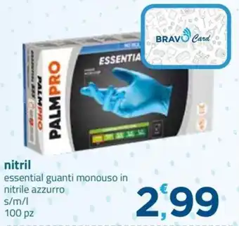 Palmpro guanti monouso in nitrile azzurro