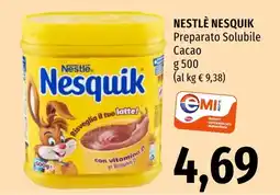 Emi Market Nesquik Preparato Solubile Cacao offerta