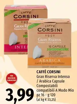 Emi Market Caffè Corsini Gran Riserva Intenso / Arabica Capsule offerta