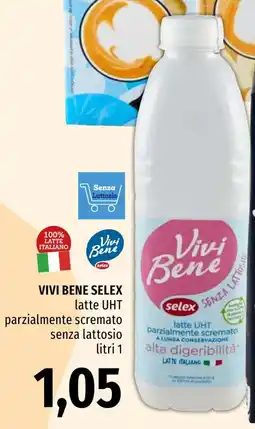 Emi Market Vivi Bene Selex latte UHT parzialmente scremato senza lattosio offerta