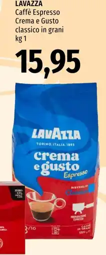 Emi Market Lavazza Caffè Espresso Crema e Gusto classico in grani offerta