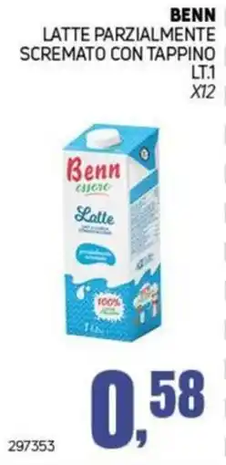 Migro Benn latte parzialmente scremato offerta