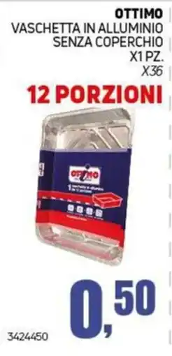 Migro Vaschetta in alluminio senza coperchio Ottimo offerta
