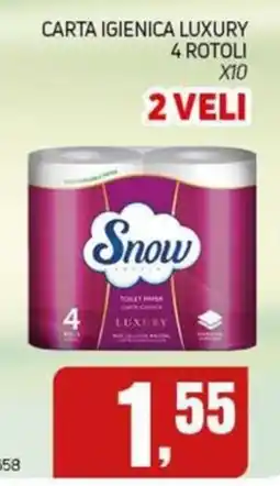 Migro Carta igienica luxury Snow offerta