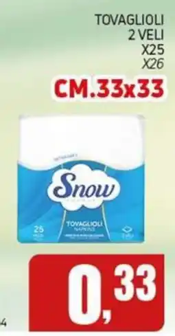 Migro Snow tovaglioli offerta
