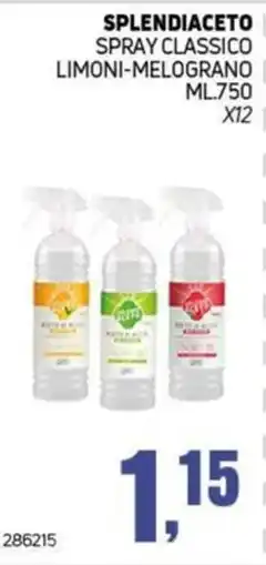 Migro Splendiaceto spray classico limoni-melegrano offerta
