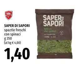 Emi Market Saper di sapori spatzle freschi con spinaci offerta