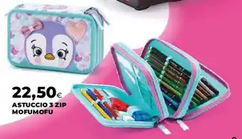 Astuccio 3 zip Mofumofu