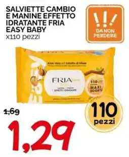 Hardis Salviette cambio e manine effetto idratante fria easy baby offerta
