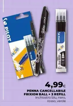 Coop Master Alleanza 3.0 Penna cancellabile Frixion Ball Pilot offerta