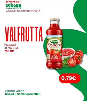 Valfrutta passata al vapore