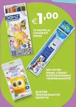 Coop Master Alleanza 3.0 12 pastelli colorati doms offerta