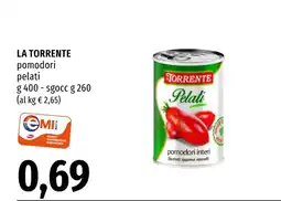 Emi Market La Torrente pomodori pelati offerta