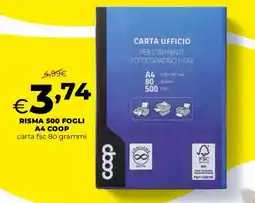Coop Master Alleanza 3.0 carta fsc 80 grammi offerta