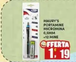 Maury's Maury's portamine micromina 0,5 mm offerta