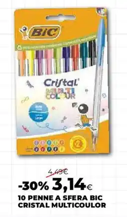Coop Master Alleanza 3.0 10 penne a sfera bic cristal multicolour offerta