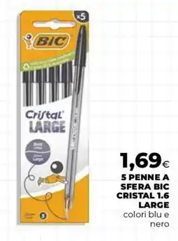Coop Master Alleanza 3.0 Penne a sfera Bic Cristal 1.6 Large offerta