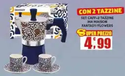 Maury's Set caffè MA Maison Fantasy/Flowers offerta