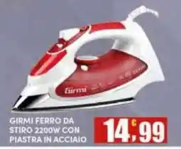 Maury's Girmi ferro da stiro 2200w con piastra in acciaio offerta